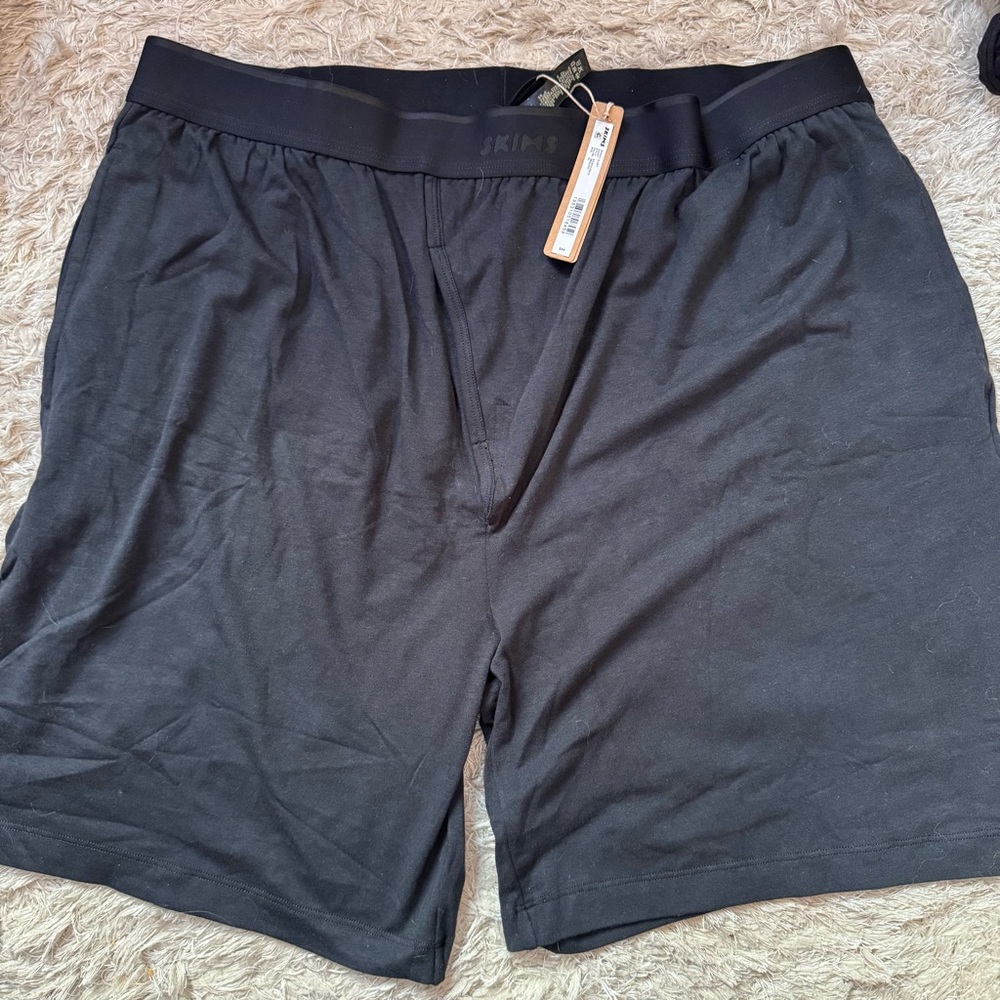SKIMS Men's Black Athletic Lounge Shorts